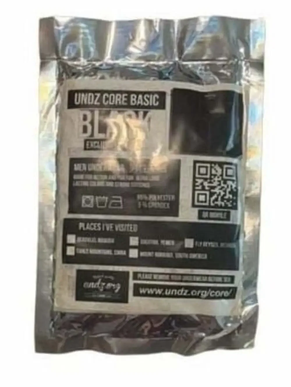 UNDZ Black and Turquoise Modal Boxer Briefs Medium New in Package